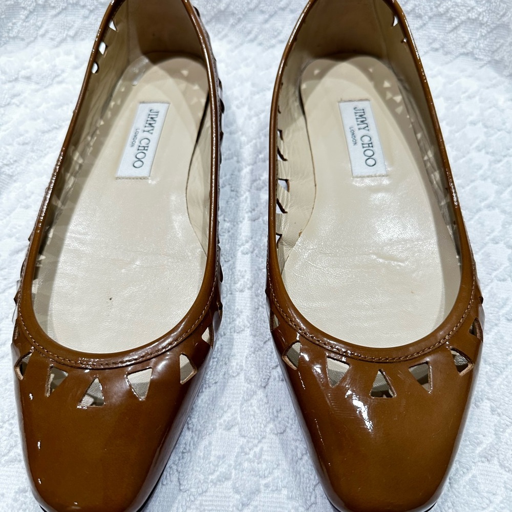 Jimmy Choo Brown Leather Loafers